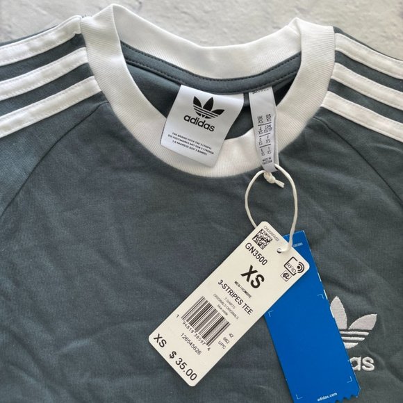 adidas | Shirts | Adidas 3 Stripes Tshirt | Poshmark